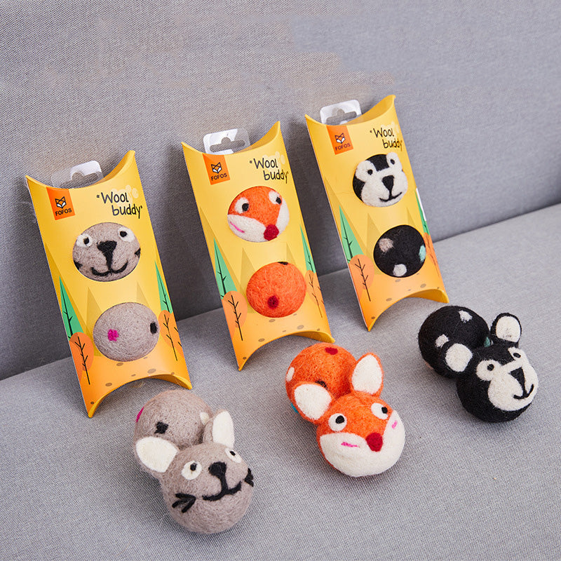 Felt Bell Cat Ball Toy