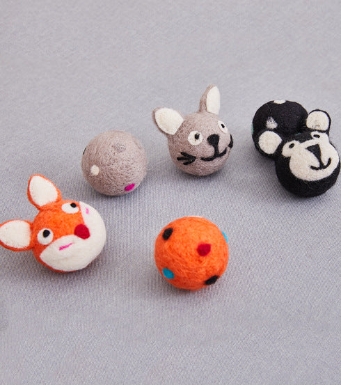 Felt Bell Cat Ball Toy