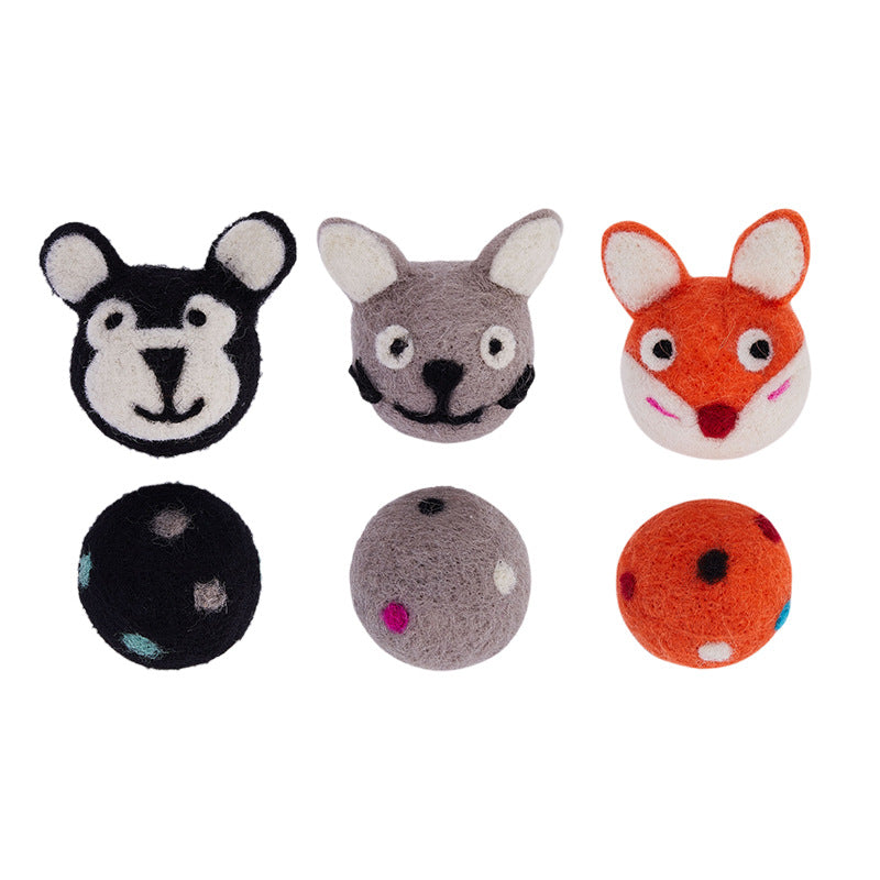 Felt Bell Cat Ball Toy