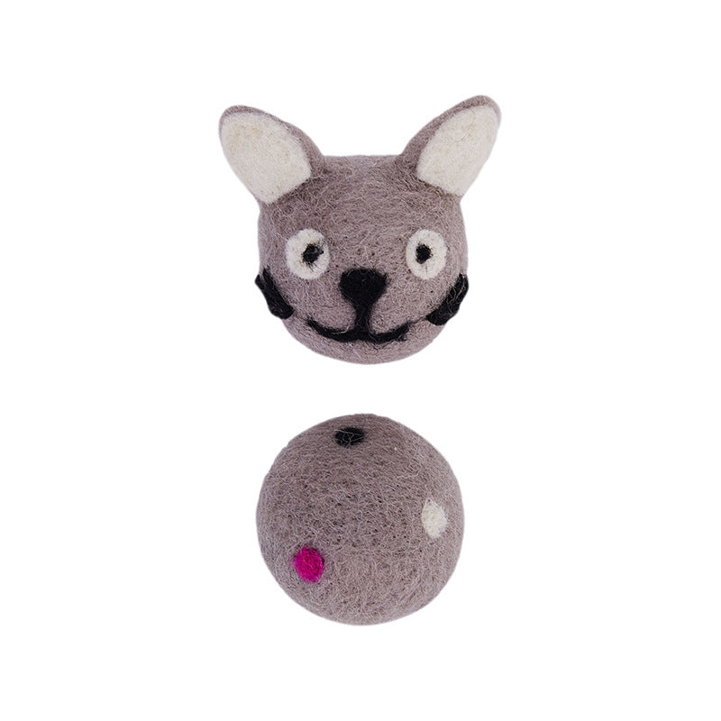 Felt Bell Cat Ball Toy