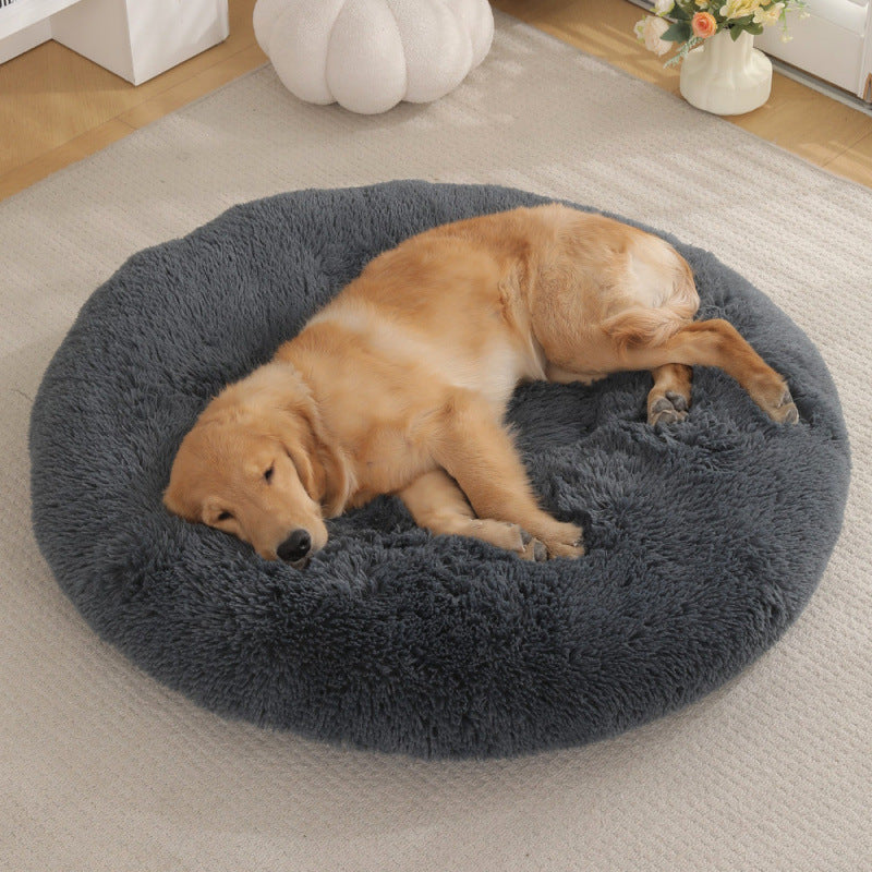 Round Plush Pet Mat