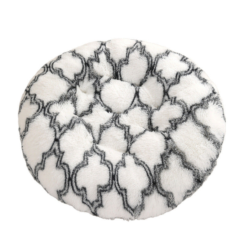Round Plush Pet Mat